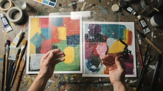 Artist protecting creative work from digital surveillance