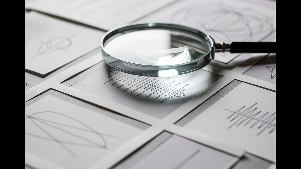 Organized documentation for a platform appeal process, laid out on a desk with a magnifying glass.