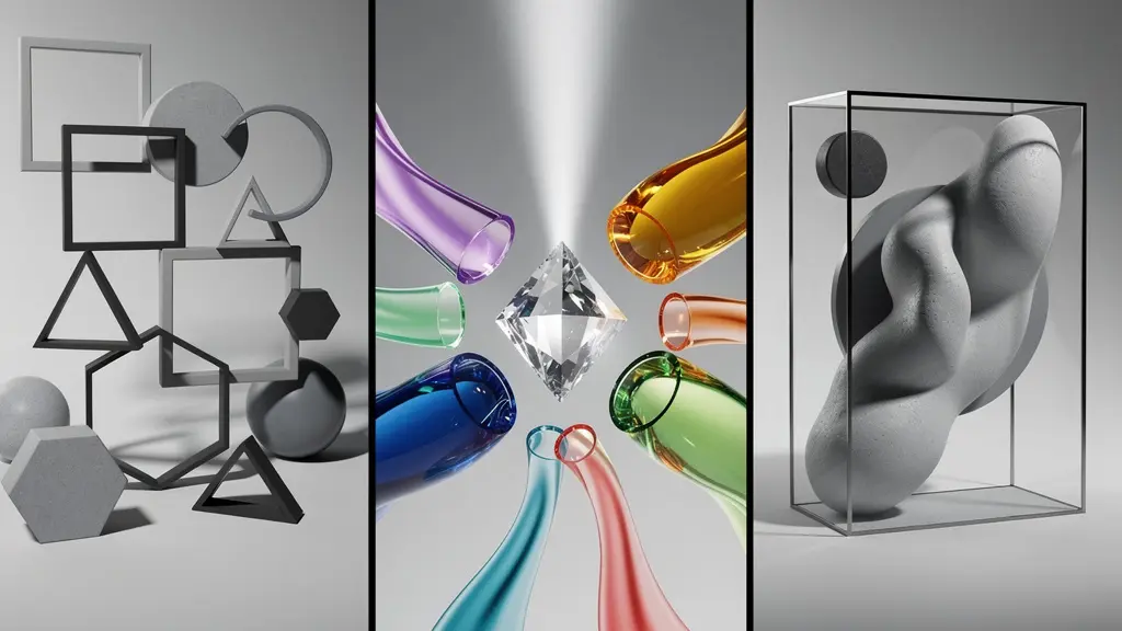 Modular brand design system showing flexible visual assets adapting across platforms