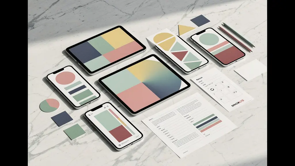 Strategic view of brand visual assets harmonizing across multiple social media platforms