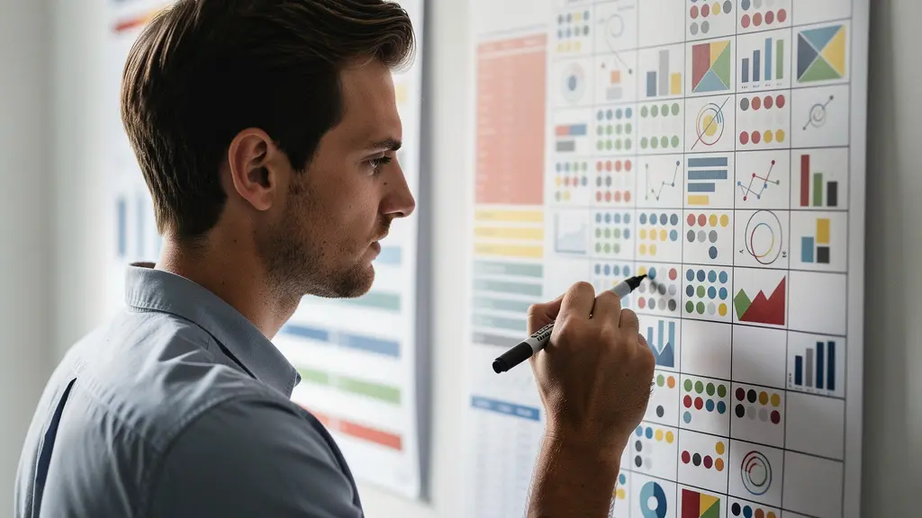 Designer's desk with calendar showing project timeline and transition phases marked
